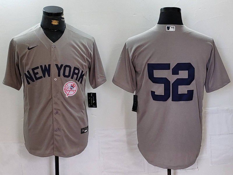 Men New York Yankees #52 No Name Nike Game 2024 MLB Jersey style 7242